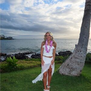 runaway the label javiya maxi skirt and bustier set